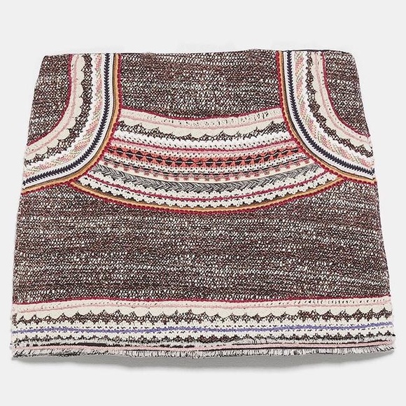 Zara Tweed Mini Skirt - Picture 3 of 4